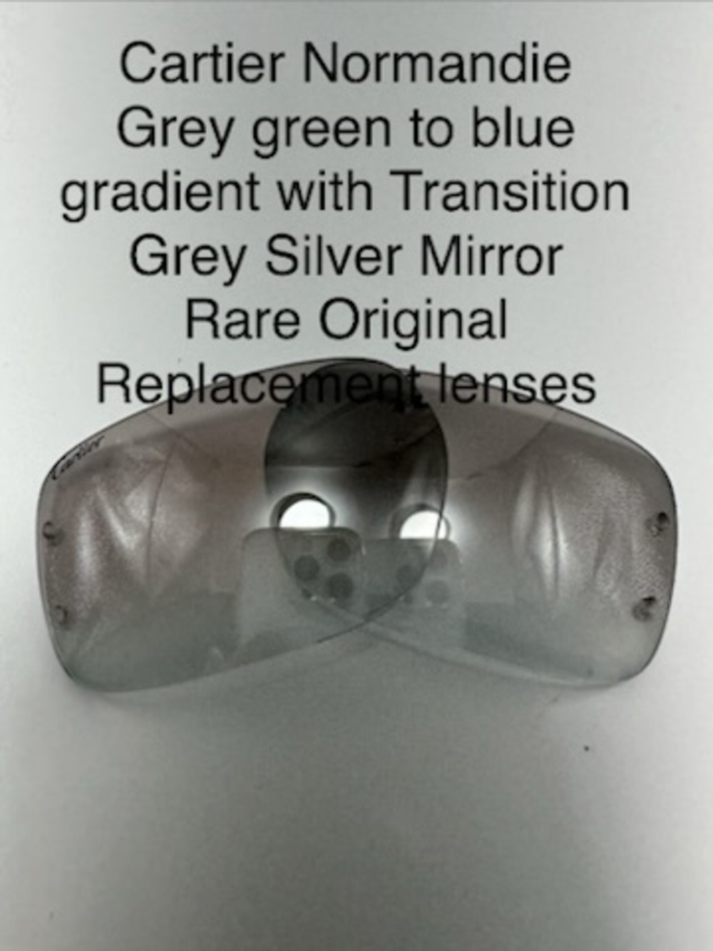 Cartier Normandie Sunglasses Replacement Lenses Grey Transition with extra tint